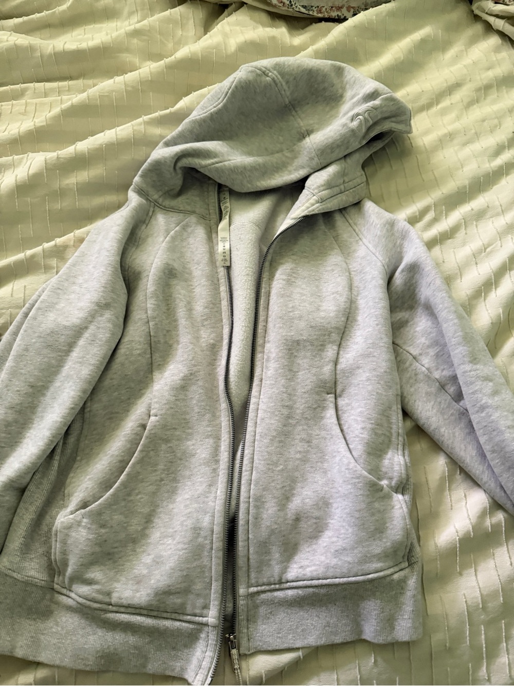 lululemon athletica Light Gray Fleece-Lined Hoodie